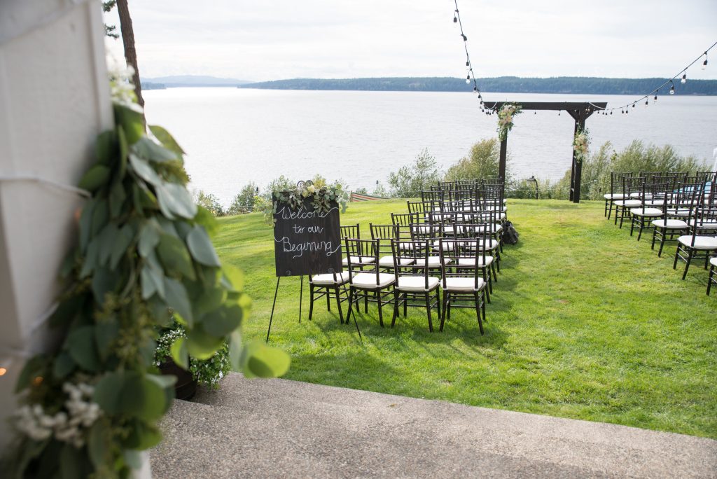 Ceremony, Gig Harbor, Waterfront, Chivari Chairs