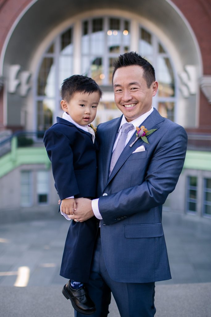 Union Station Tacoma Wedding || Photo: Genesa Richards Photography ||Groom & Ring Tiger