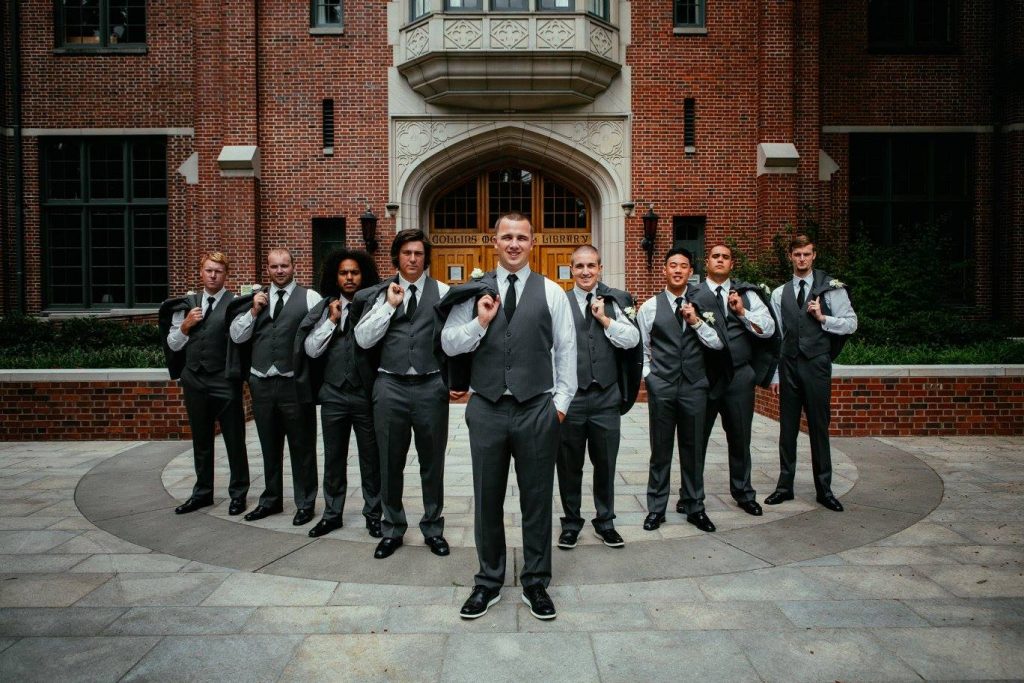 Groom & Groomsmen University of Puget Sound Wedding, Kilworth Chapel, Tacoma Wedding Planner