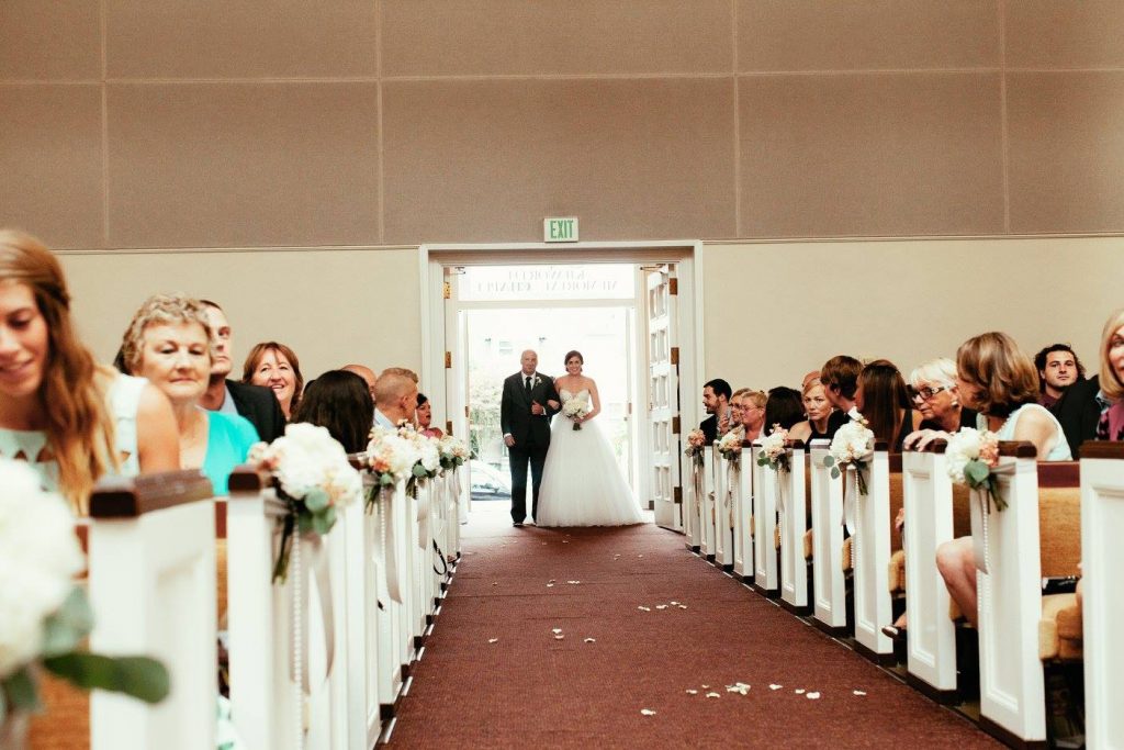 Brides Entrance, Kilworth Chapel, Top Tacoma Wedding Planner, Tacoma Wedding Flowers, South Sound Wedding Planner