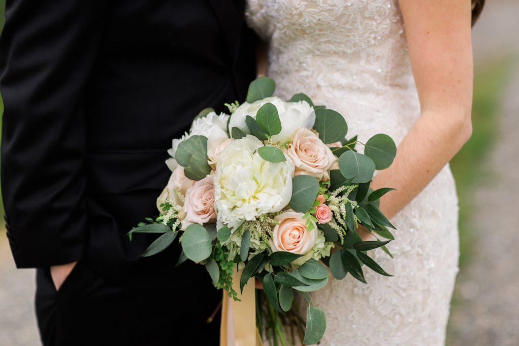 Peony, Rose, & Astilbe Bridal Bouquet by Jen's Blossoms