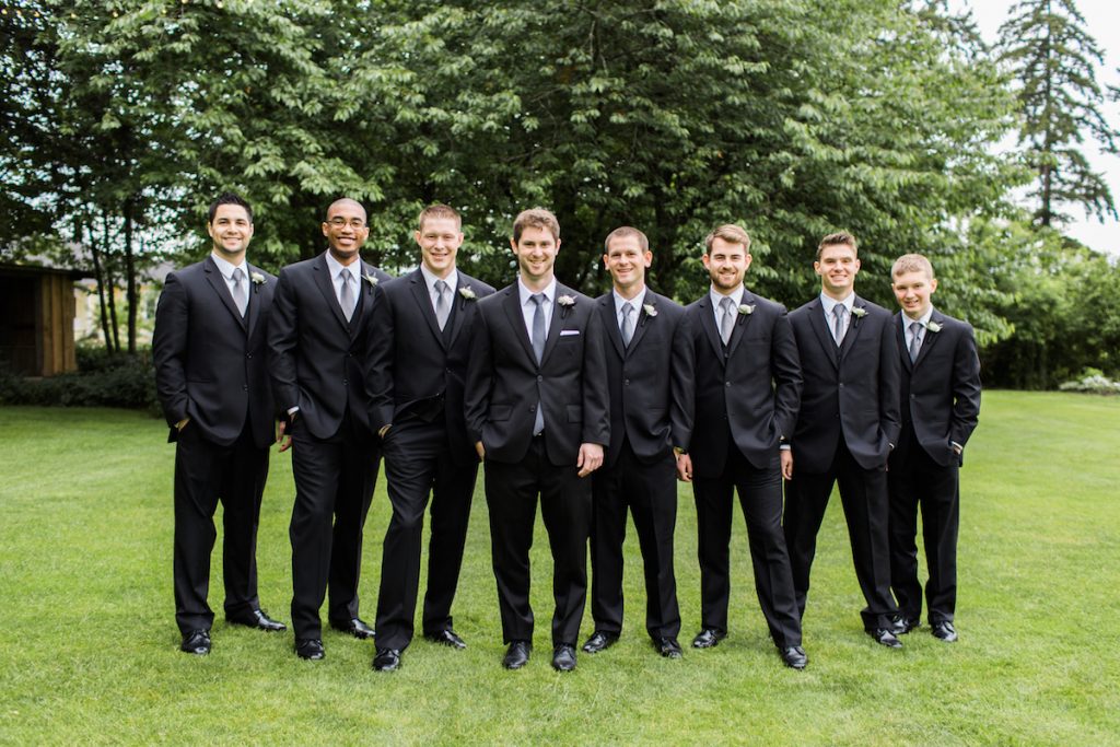 Groom & Groomsmen at Kelley Farm.