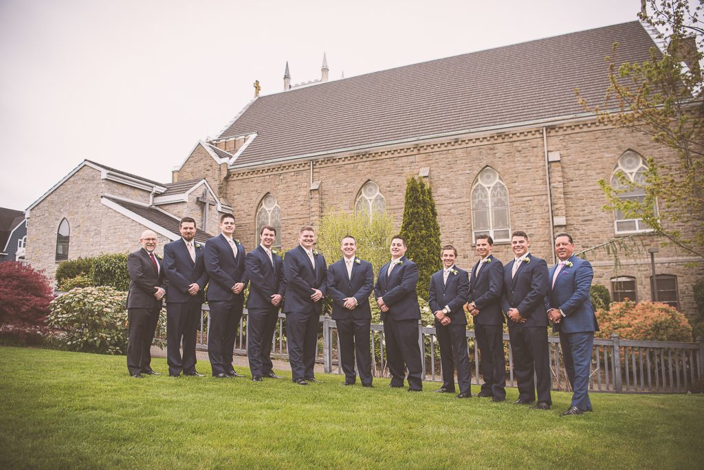 St. Patrick's Church, Tacoma.  Wedding Party