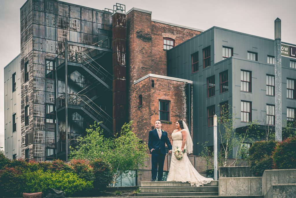 Bride and Groom Tacoma Wedding