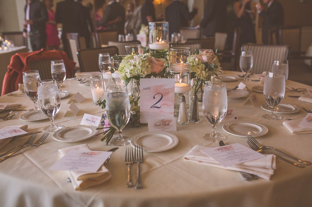 Menu, Placecard, Table Number by Paper Luxe Tacoma.