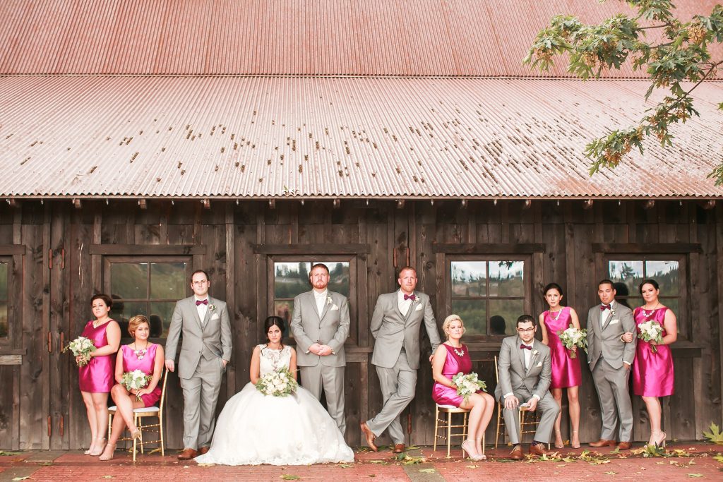 Bridal Party at Kelley Farms 