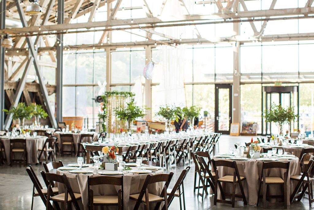 Foss Waterway Seaport Wedding; Design by Jen's Blossoms