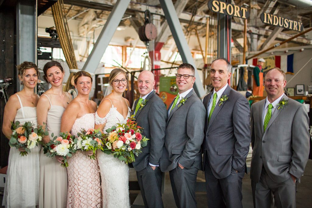 Flowers and Planning by Jen's Blossoms; Foss Waterway Seaport Wedding